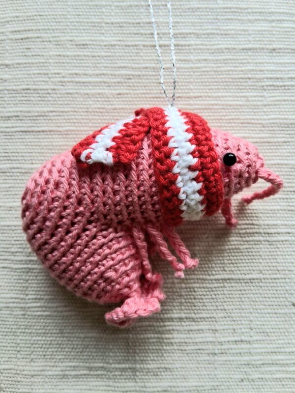 Prawn-oment Amigurumi Hanging Decoration