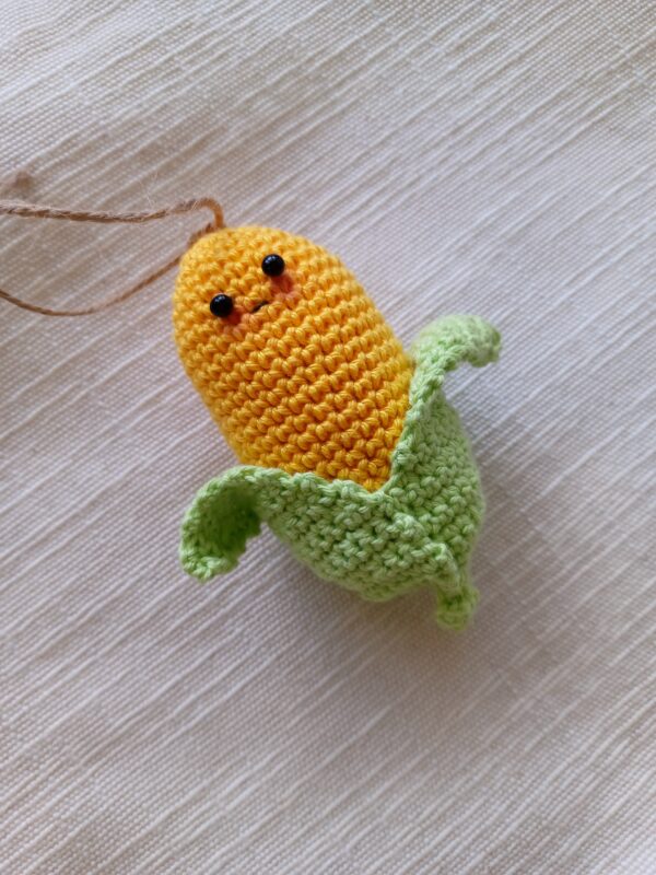 Cute Sweetcorn Amigurumi Hanging Decoration