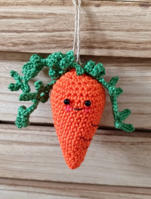 Cute Carrot Amigurumi Hanging Decoration
